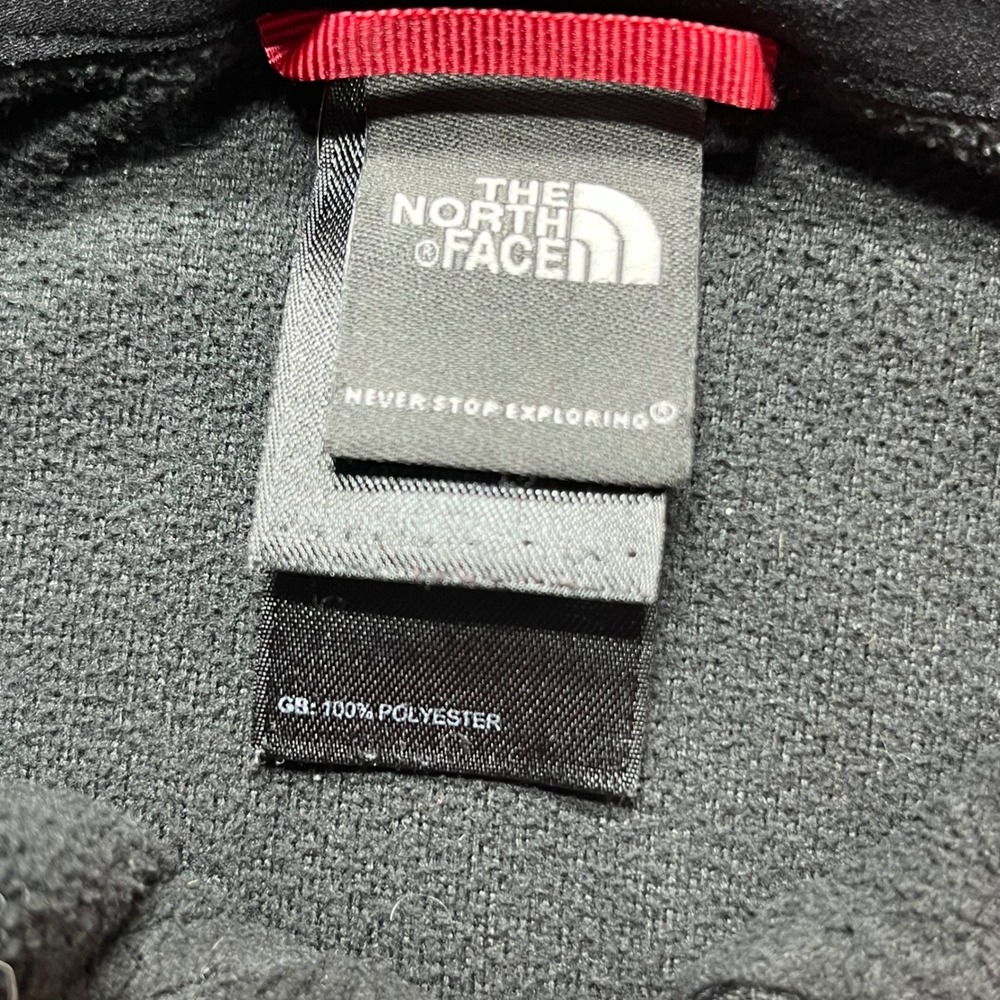 The North Face Womens Fleece 1/4 Zip Pullover Sweatshirt Dark Gray XL - Picture 3 of 8